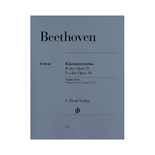 Beethoven - Trios Op. 11 in Bb Major & Op. 38 in Eb Major - Clarinet/Violin/Cello/Piano Trio Parts Henle HN342