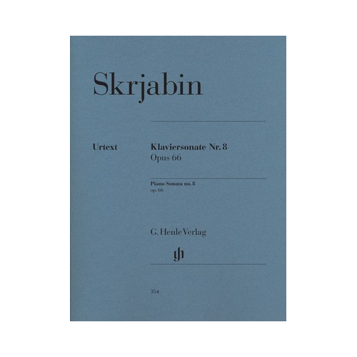 Piano Sonata No 8 Op 66 - Urtext Edition