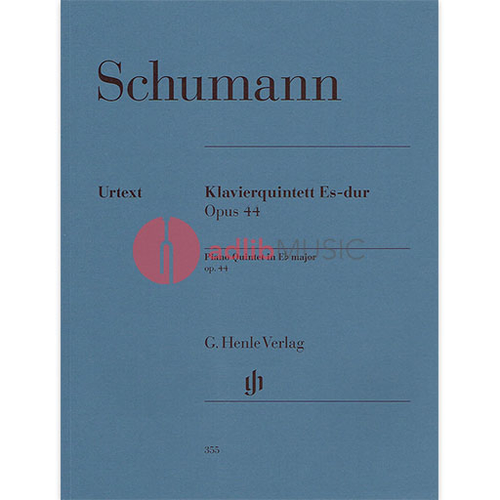 Piano Quintet in E flat Op 44 Score and Parts for Chamber Music
