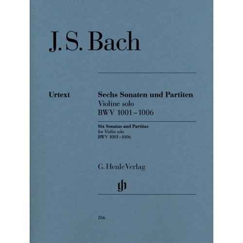 Bach - 6 Sonatas And Partitas Bwv 1001-1006 Violin (Softcover Book)