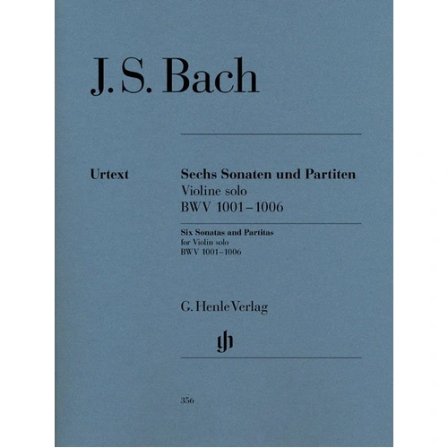 Bach - 6 Sonatas & Partitas BWV 1001-1006 for Violin Solo, Edited by Klaus Ronnau, G. Henle Verlag, 144 Pages