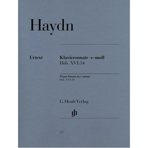 Haydn Piano Sonata E Minor Hob. XVI:34 Urtext Edition Edited by Georg Feder
