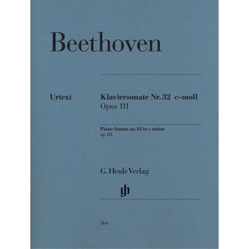 Sonata Op 111 C Min (Softcover Book)