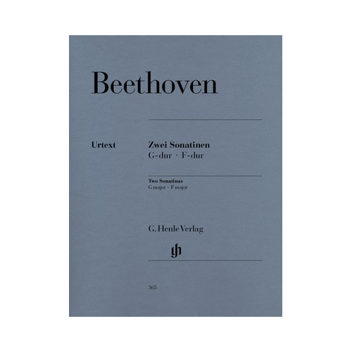 Beethoven - 2 Sonatinas in F Major & G Major Anh 5 - Piano Solo Urtext Edition Henle HN365