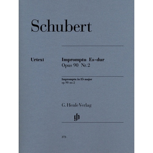 Schubert - Impromptu E Flat Major Op 90 No 2 (Softcover Book)