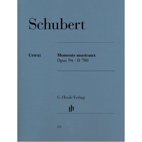 Schubert Moments Musical Op 94 D 780 Urtext Edition for Piano Solo