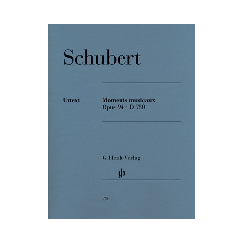 Schubert - Moments Musicaux Op. 94 D780 - Piano Solo Sheet Music Henle HN375