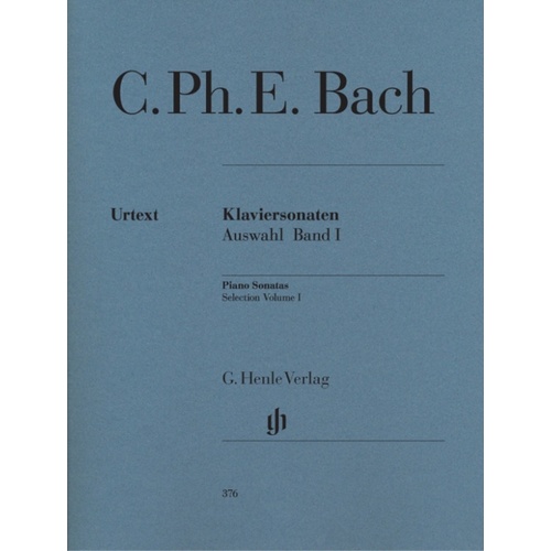 Cpe Bach - Selected Sonatas Book 1 Urtext (Softcover Book)