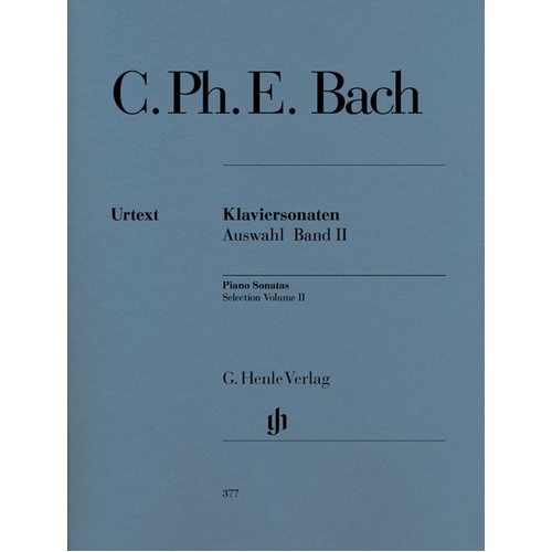 C.P.E. Bach - Selected Sonatas Vol 2 Urtext for Piano Solo