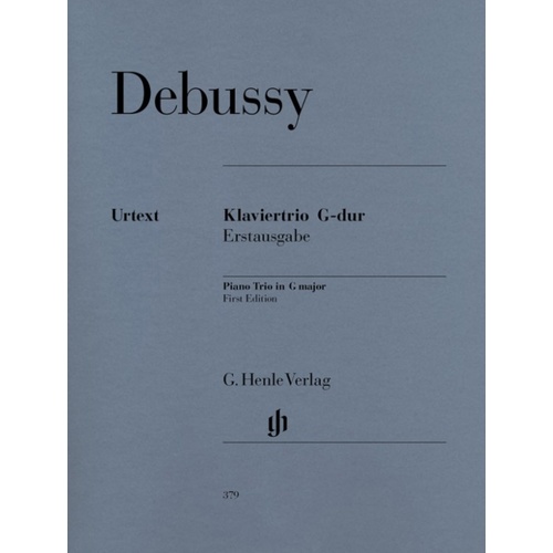 Debussy - Piano Trio In G Major (Set Of Parts) Book