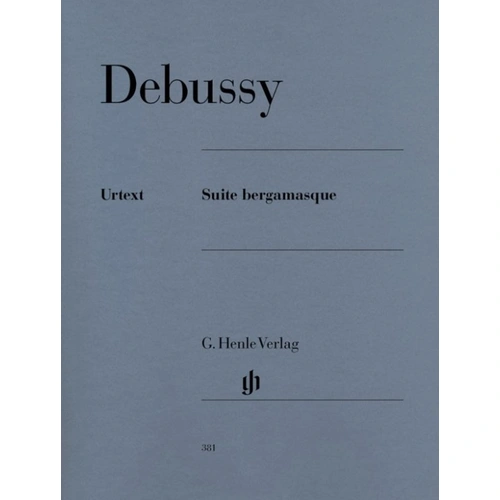 Debussy - Suite Bergamasque Urtext Edition for Piano Solo, 32 Pages, Edited by Heinemann with Fingerings by Theopold