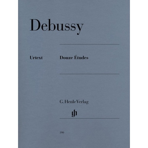 Debussy - 12 Etudes Book 1 & 2 Complete for Piano Solo, 96 Pages, G. Henle Verlag