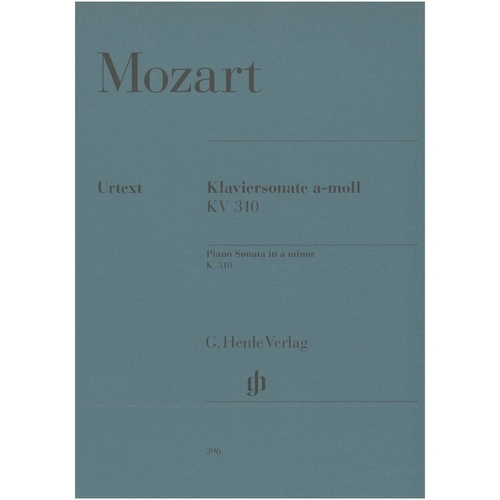 Mozart Piano Sonata No. 7 in A Minor K.310 Urtext Edition by Ernst Herttrich, 24 Pages, Piano Solo, G. Henle Verlag