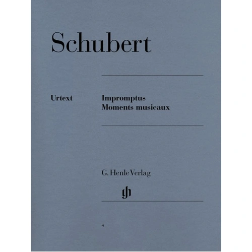 Schubert - Impromptus and Moments Musicaux Urtext Edition for Piano Solo, Edited by Walter Gieseking, G. Henle Verlag, 102 Pages
