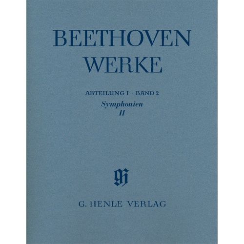 Beethoven Symphonies Volume 2 No 3 and 4 Full Score - Henle