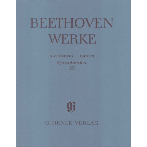 Beethoven Symphonies Volume 3 No 5 and 6 Full Score - Henle