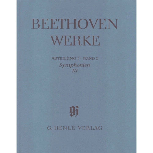 Beethoven Symphonies Volume 3 No 5 and 6 Full Score - Henle
