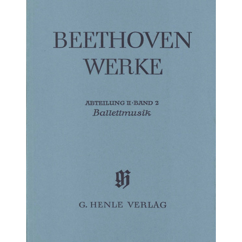 Beethoven Ballet Music Full Score Bound Edition - Henle