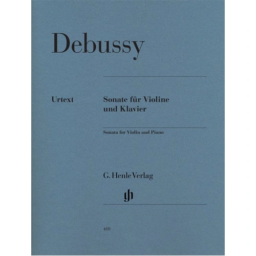 Debussy - Sonata for Violin and Piano Urtext Edition, Edited by Ernst-Günter Heinemann, G. Henle Verlag, 70 Pages