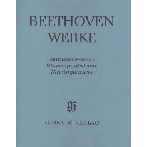 Beethoven Piano Quintet and Piano Quartets Full Score - Henle