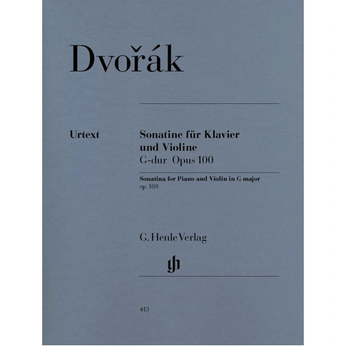 Dvorak Sonatina in G Major Op. 100 for Violin and Piano - Henle Urtext Edition