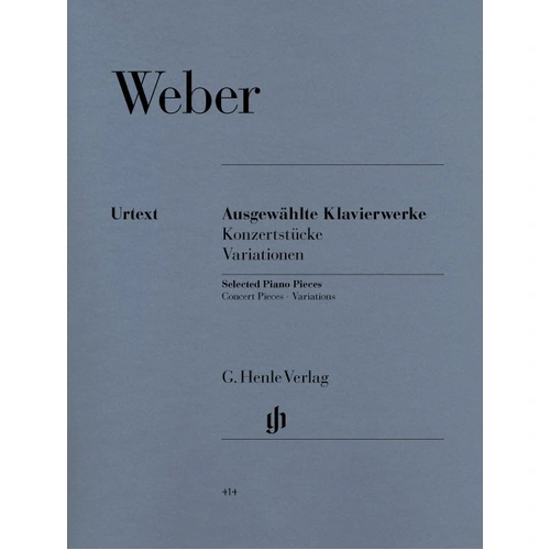 Selected Piano Works by Carl Maria von Weber - Piano Solo Urtext Edition, 82 Pages, G. Henle Verlag