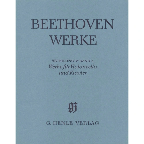 Beethoven: Works for Cello and Piano - Henle Edition