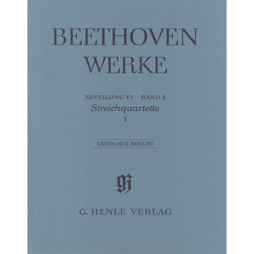 Beethoven String Quartets Op 18 Nos 1-6 Op 14 No 1 Full Score - Henle