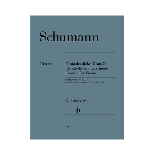 Fantasy Pieces for Clarinet Op 73 - Violin Version Sheet Music
