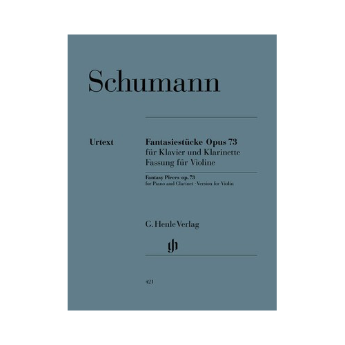 Fantasy Pieces for Clarinet Op 73 Violin Edition