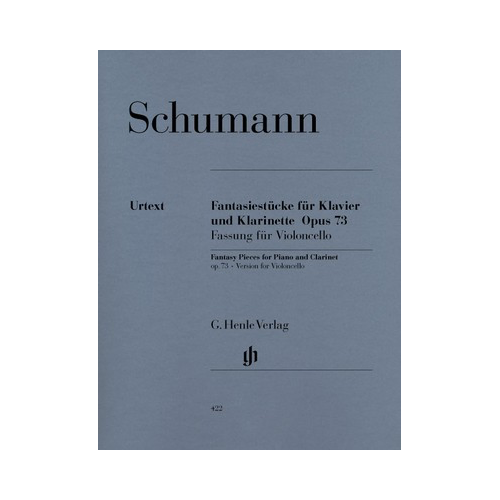 Schumann - 3 Fantasiestücke Op. 73 for Cello - Henle HN422