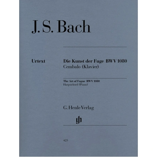 Bach Art of the Fugue BWV 1080 Piano Solo Sheet Music Henle HN423