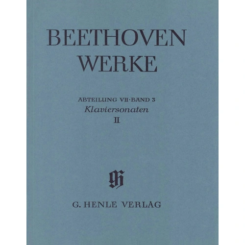 Beethoven Piano Sonatas Volume 2 Full Score - Henle Edition
