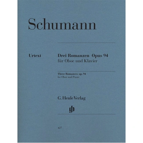 Schumann - Three Romances Op. 94 for Oboe and Piano, Urtext Edition