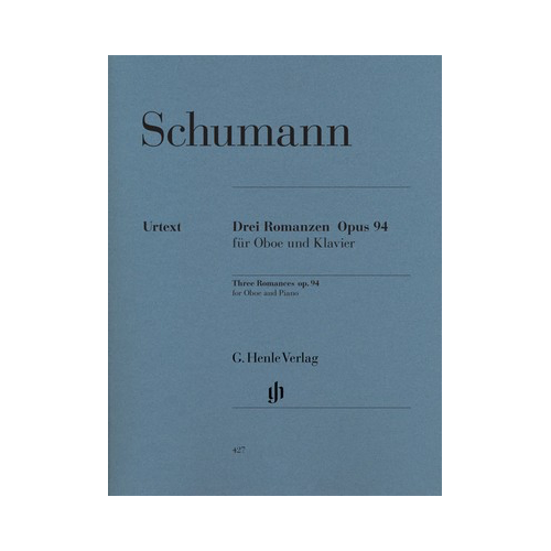 Three Romances for Oboe and Piano Op 94 by Robert Schumann, Urtext Edition