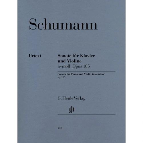 Schumann Sonata No 1 in A Minor Op 105 for Violin and Piano Urtext Edition
