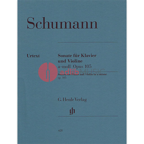Schumann - Sonata in A Minor Op. 105 - Violin/Piano Accompaniment Henle HN428