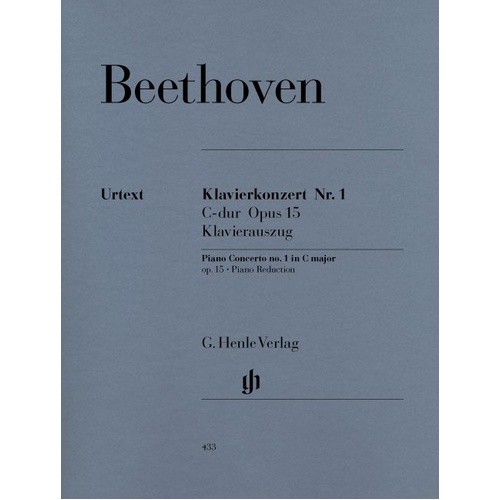 Beethoven Concerto No. 1 Op. 15 for 2 Pianos 4 Hands, G. Henle Verlag Edition, 112 Pages