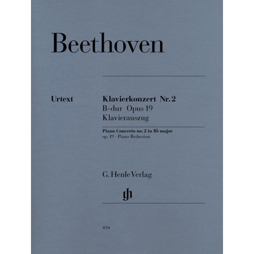 Beethoven - Concerto No 2 Op 19 B Flat 2P4H (Softcover Book)