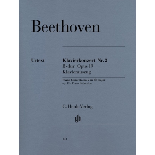 Beethoven - Concerto No 2 Op 19 B Flat 2P4H (Softcover Book)