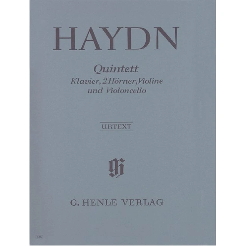 Quintet Hob 14 No 1 by Joseph Haydn for Piano, Cello, and Violin - 30 Pages - G. Henle Verlag Edition