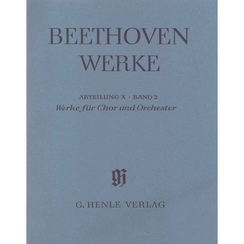 Choral Works with Orchestra Full Score - Beethoven Ludwig van - Henle