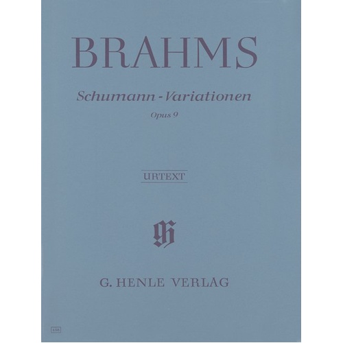 Schumann Variations Op. 9 by Johannes Brahms - Urtext Edition for Piano Solo, 34 Pages, Edited by Margit L. McCorkle