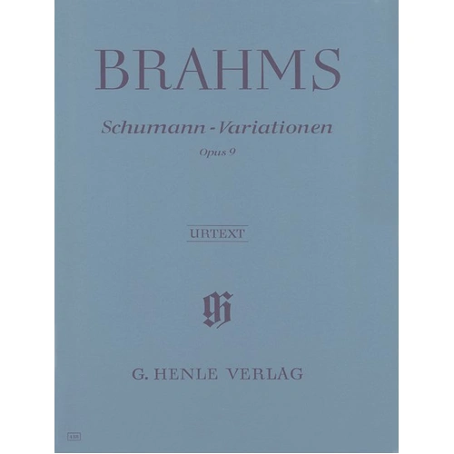 Schumann Variations Op. 9 Urtext Edition for Piano Solo by Johannes Brahms, Edited by Margit L. McCorkle, Fingering by Detlef Kraus, 34 Pages