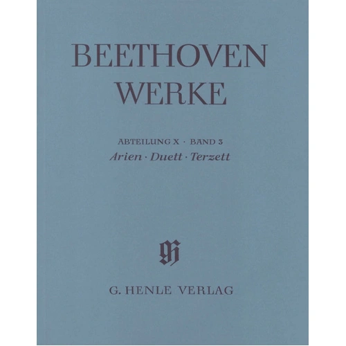 Arias Duet Trios Full Score - Beethoven Ludwig van - Henle