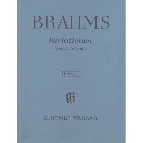 Brahms - Variations Op. 21 Nos. 1 and 2 for Piano, Edited by Margit L. McCorkle, G. Henle Verlag, 36 Pages