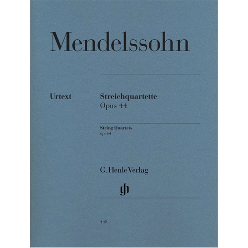 String Quartets Op. 44 No. 1-3 for 2 Violins, Viola, Cello - Urtext Edition