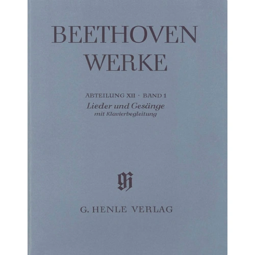Beethoven Songs with Piano Accompaniment Full Score - Henle