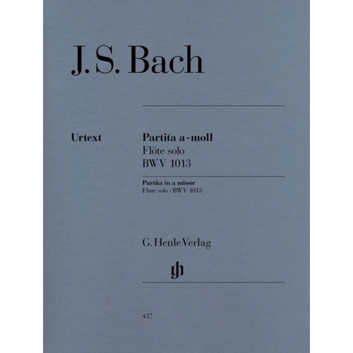 Bach - Partita (Sonata) A Min Bwv 1013 Flute Solo (Softcover Book)