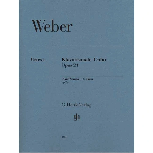Sonata Op 24 in C Major by Carl Maria von Weber - Piano Solo Urtext Edition, G. Henle Verlag, 53 Pages